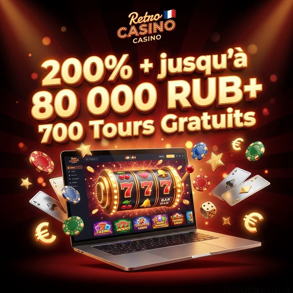 200% + jusqu'à 80 000 RUB+ 700 Tours Gratuits